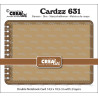 IN ARRIVO!! Crealies Cardzz Dies no. 631 Double Card Notebook 14,5 x 10,5 cm with Rounded Corners