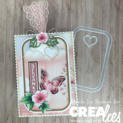 Crealies Cardzz Dies no. 629 Single Card Lovenote