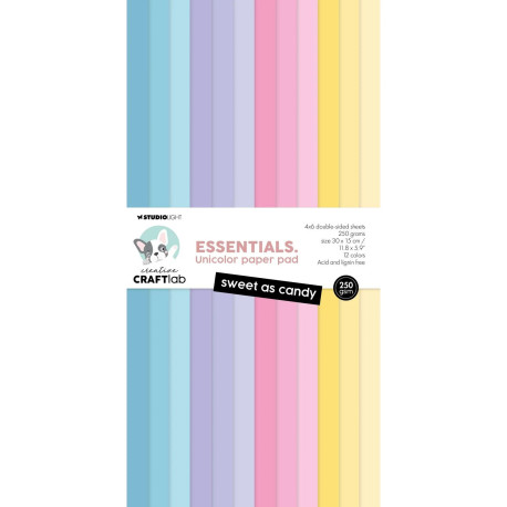 Studio Light Creative Craftlab Essentials Unicolor Paper Pad Sweet As Candy