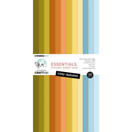 Studio Light Creative Craftlab Essentials Unicolor Paper Pad Cosy Autumn