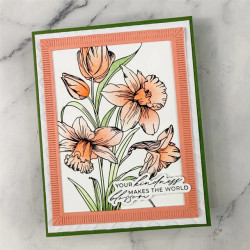 Spellbinders Yana's Tulips Press + Foil Plate and Stencil Bundle Tulips and Daffodils