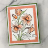 Spellbinders Yana's Tulips Press + Foil Plate and Stencil Bundle Tulips and Daffodils