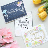 Spellbinders Upright Italic Everyday Sentiments Press + Foil Plate Happy Birthday