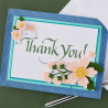 Spellbinders Upright Italic Everyday Sentiments Press + Foil Plate Thank You!