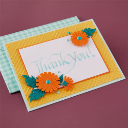 Spellbinders Upright Italic Everyday Sentiments Press + Foil Plate Thank You!
