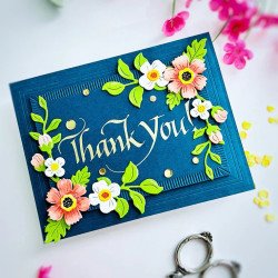 Spellbinders Upright Italic Everyday Sentiments Press + Foil Plate Thank You!