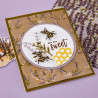 Spellbinders Simple Vintage Lavender Fields Etched Dies Hexagons