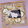Spellbinders Simple Vintage Lavender Fields Etched Dies Hexagons