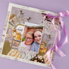 Spellbinders Simple Vintage Lavender Fields Etched Dies Hexagons