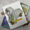 Spellbinders Simple Vintage Lavender Fields Etched Dies Hexagons