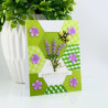 Spellbinders Simple Vintage Lavender Fields Etched Dies Hexagons