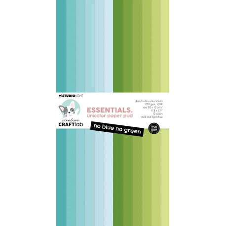 Studio Light Creative Craftlab Essentials Unicolor Paper Pad No Blue No Green