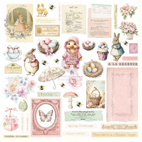 Prima Marketing Sweet Spring Ephemera Sunshine & Bunnies 94pz