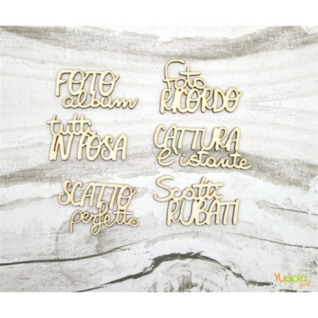 YupplaCraft Legnetti Frasi - Tutti IN POSA