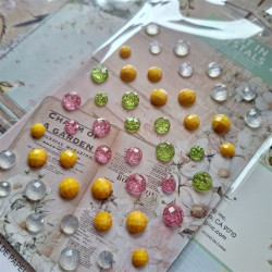 Prima Marketing Among the Wildflowers Say It In Crystals & Enamel dots 48pz