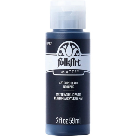 FolkArt Acrylic Matte Pure Black