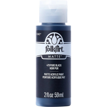 FolkArt Acrylic Matte Pure Black