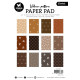 Studio Light Shades of Brown A5 Vellum Pattern Paper Pad