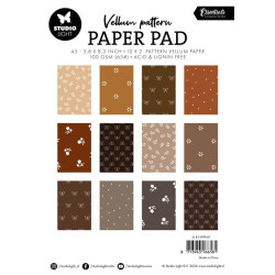 Studio Light Shades of Brown A5 Vellum Pattern Paper Pad