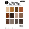 Studio Light Shades of Brown A5 Vellum Pattern Paper Pad