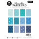 Studio Light Shades of Blue A5 Vellum Pattern Paper Pad