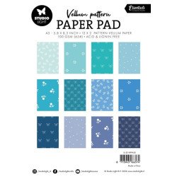 Studio Light Shades of Blue A5 Vellum Pattern Paper Pad