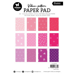 Studio Light Shades of Pink A5 Vellum Pattern Paper Pad