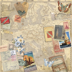Ciao Bella Eastern Journey Patterns Pad 30x30cm
