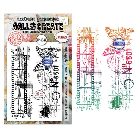 AALL & Create Stamp Set A6 1334 Splatter Film