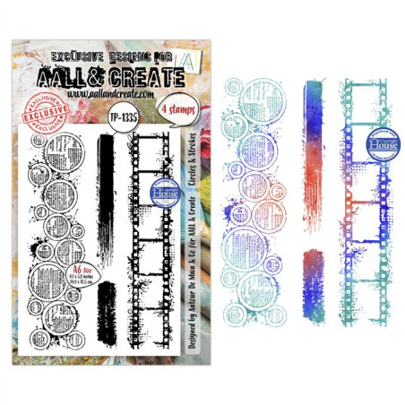 AALL & Create Stamp Set A6 1335 Circles & Strokes