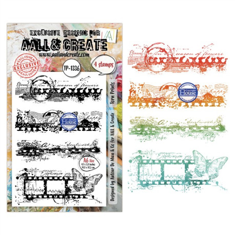 AALL & Create Stamp Set A6 1336 Torn Prints