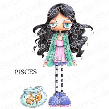 Stamping Bella ODDBALL ZODIAC PISCES Stamp