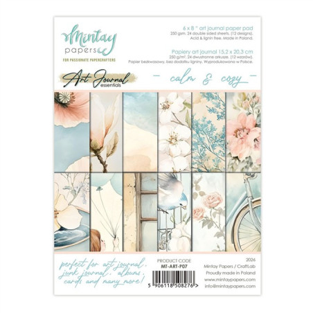 Mintay Papers Art Journal Paper Pad Calm & Cozy 15x20cm