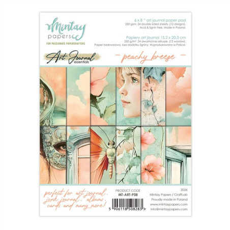 Mintay Papers Art Journal Paper Pad Peachy Breeze 15x20cm