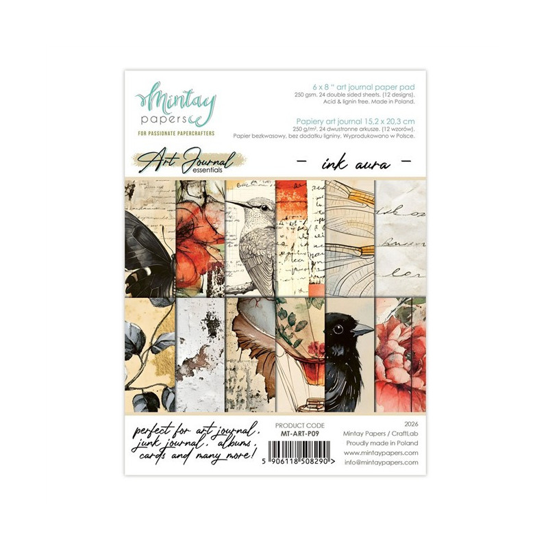 Mintay Papers Art Journal Paper Pad Ink Aura 15x20cm