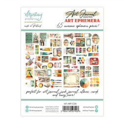 Mintay Papers Art Journal Ephemera Pack Art 65pezzi