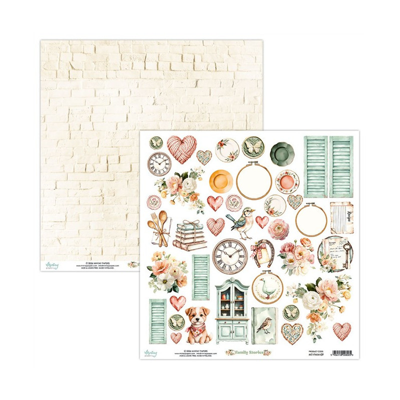 Mintay Papers Family Stories Elements 30x30cm