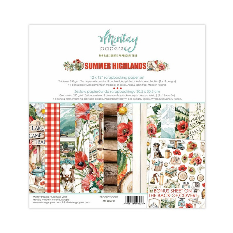Mintay Papers Summer Highlands Paper Pad 30x30cm
