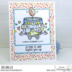 Stamping Bella SPEC-TACULAR ZEN CANDLE Stamp