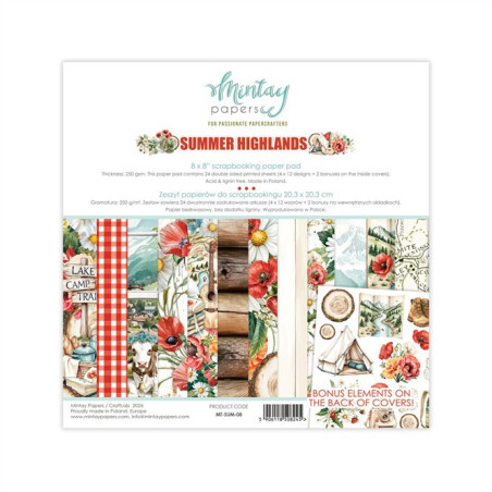 Mintay Papers Summer Highlands Paper Pad 20x20cm