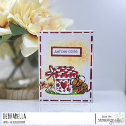 Stamping Bella BUZZY BEE & THE HONEY JAR Stamp