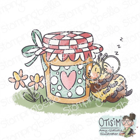 Stamping Bella BUZZY BEE & THE HONEY JAR Stamp