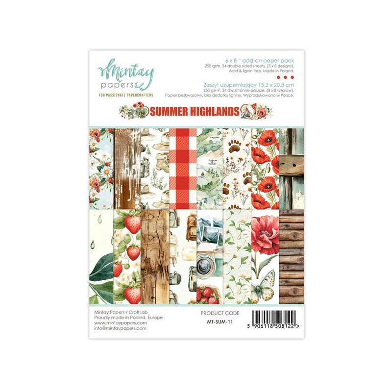 Mintay Papers Summer Highlands Paper Pad 15x20cm