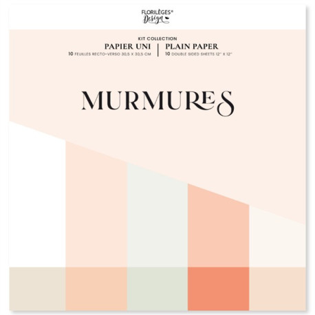 Florileges Kit Carte Monocolore GINKGO 30x30cm