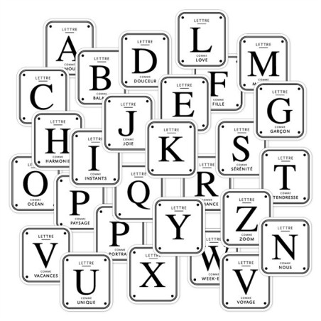 Florileges Die Cuts GRANDES LETTRES MURMURES