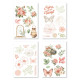 Florileges 4 Fogli Stickers GINKGO