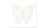 Florileges Stencil per piercing PAPILLON FLOTTANT 15x15cm