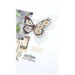 Florileges Stencil per piercing PAPILLON FLOTTANT 15x15cm