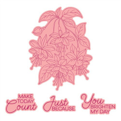 Spellbinders Magical Fuchsia Press + Foil Plate & Die Set by Alex Syberia