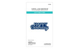 Spellbinders Essentially Yours Sentiments Etched Dies Layered Happy Birthday